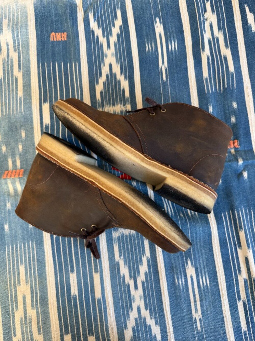 Clarks Desert Boots Brown Leather 9 M - Picture 3 of 10